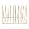 Martha Stewart Ryder Gold Metal 9 Slot Triangle Magazine File Holder, Desktop Organizer Sorter HH-OHD16-GLD-MS - alternate 3